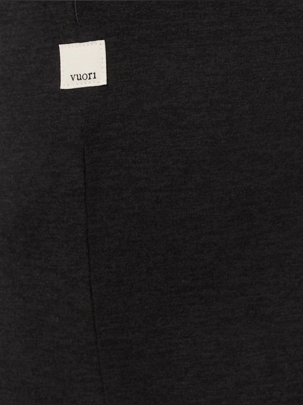 Vuori Halo Essential Wideleg Pants Black Heather L - Picture 4 of 7